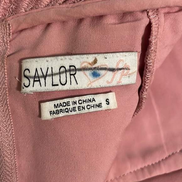 Saylor for Free People Jessa mauve pink lace dress in size small - Picture 5 of 5